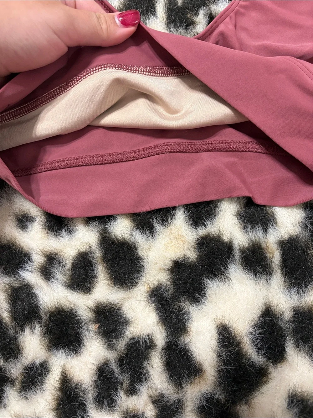 Kids/teens Dance Crop Top - Mauve Long Sleeve